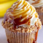Salted Caramel Banana Cupcakes First Image
