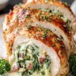 Stuffed Chicken with Spinach Filling First Image