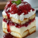 Strawberry Tiramisu Layered Dessert First Image