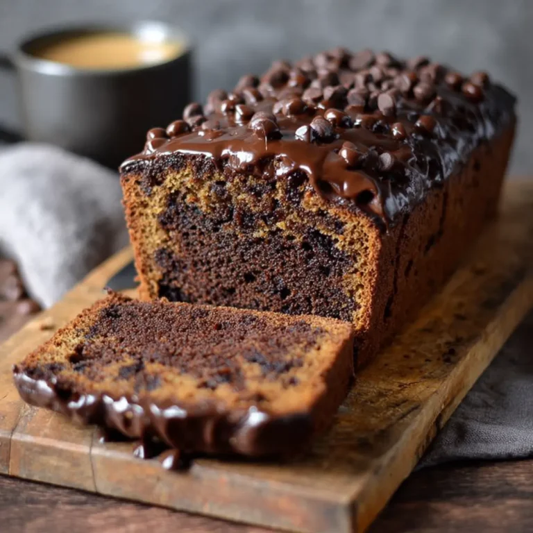Decadent Chocolate Chip Loaf Cake First Image
