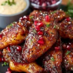 Pomegranate Glazed Chicken Wings First Image