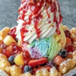 Fruity Funnel Cake Sundae Delight First Image