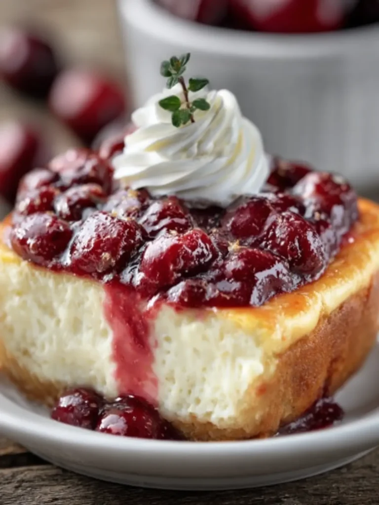 Creamy Cherry Cheesecake Tart First Image