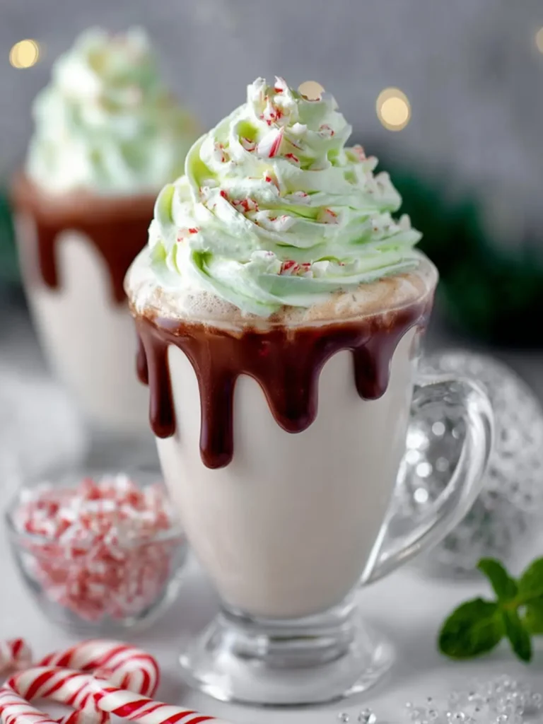 Festive Mint Hot Chocolate Delight First Image