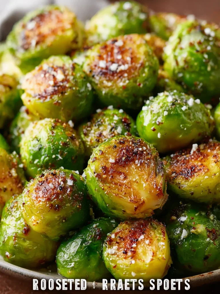 Roasted Sweet And Spicy Brussels Sprouts First Image