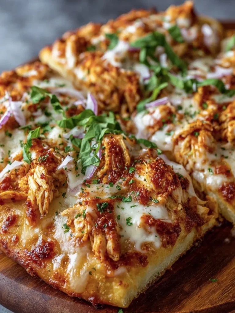 Savory Chicken Flatbread Pizza First Image