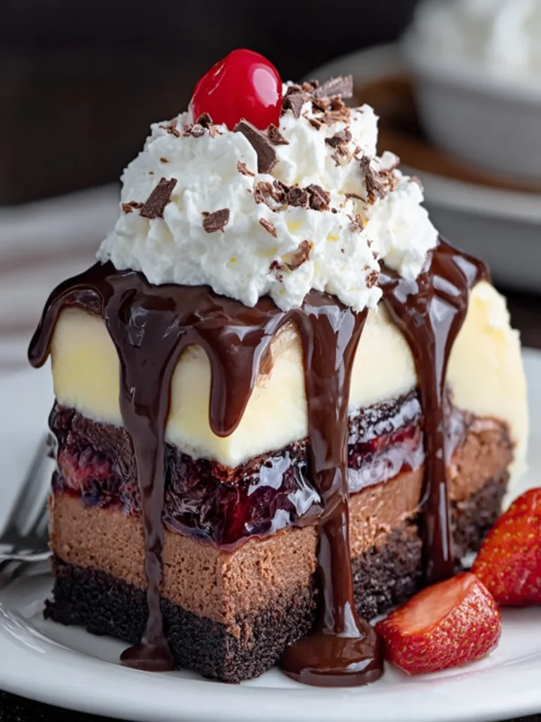 Decadent Chocolate Layered Cheesecake First Image