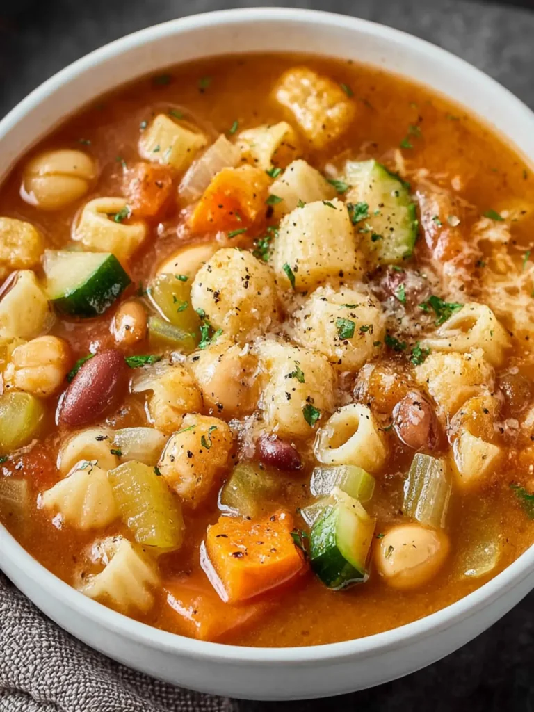 Vegetarian Minestrone Soup First Image