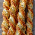 Puff Pastry Cheese Straws with White Cheddar & Black Pepper First Image
