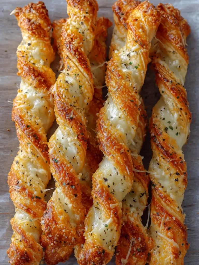 Puff Pastry Cheese Straws with White Cheddar & Black Pepper First Image