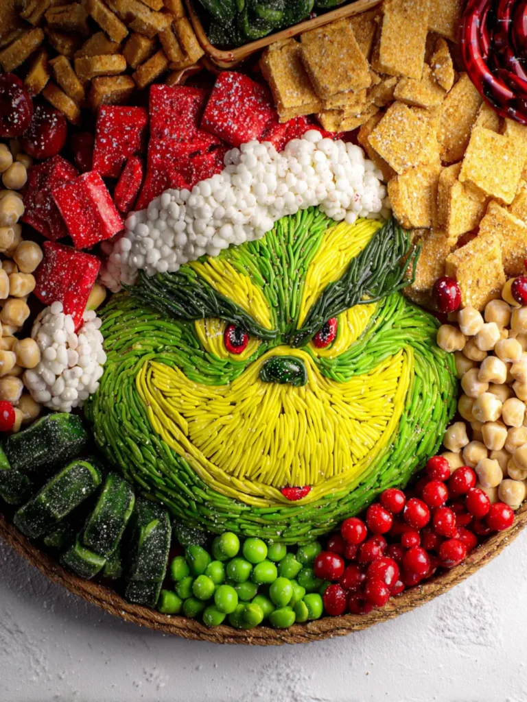 Grinch Snack Charcuterie Board First Image