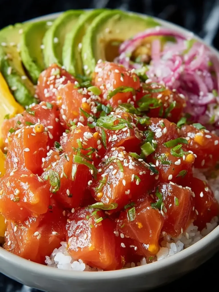 Salmon Poke Bowl – A Fresh, Flavor-Packed Bowl of Happiness First Image