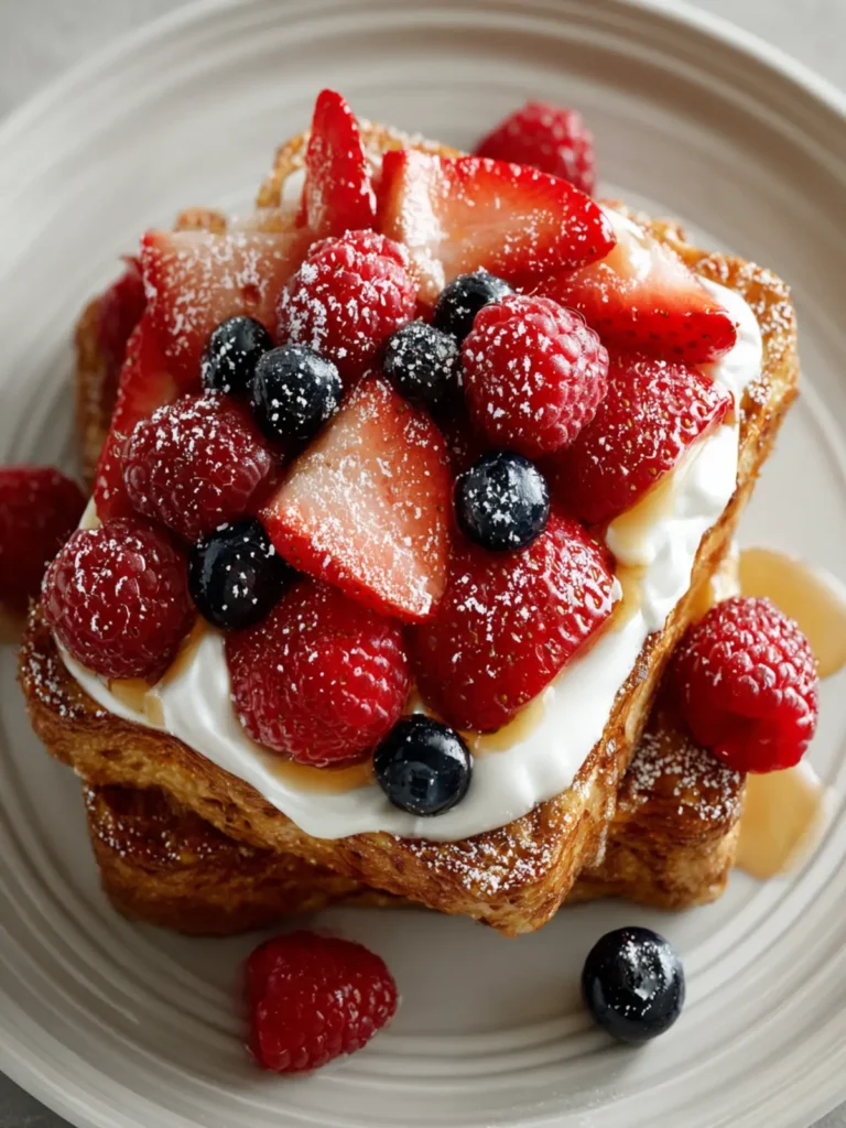 Cinnamon Breakfast Squares with Yogurt and Berries First Image
