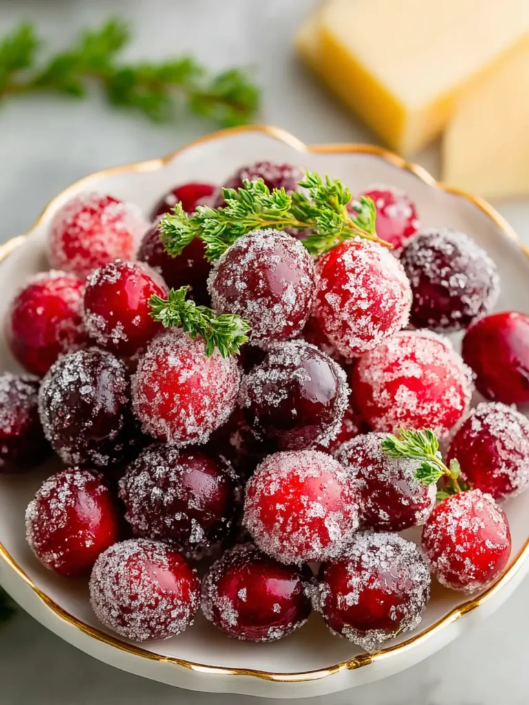 How to Make Sugared Cranberries First Image