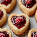 Heart Shaped Thumbprint Cookies First Image
