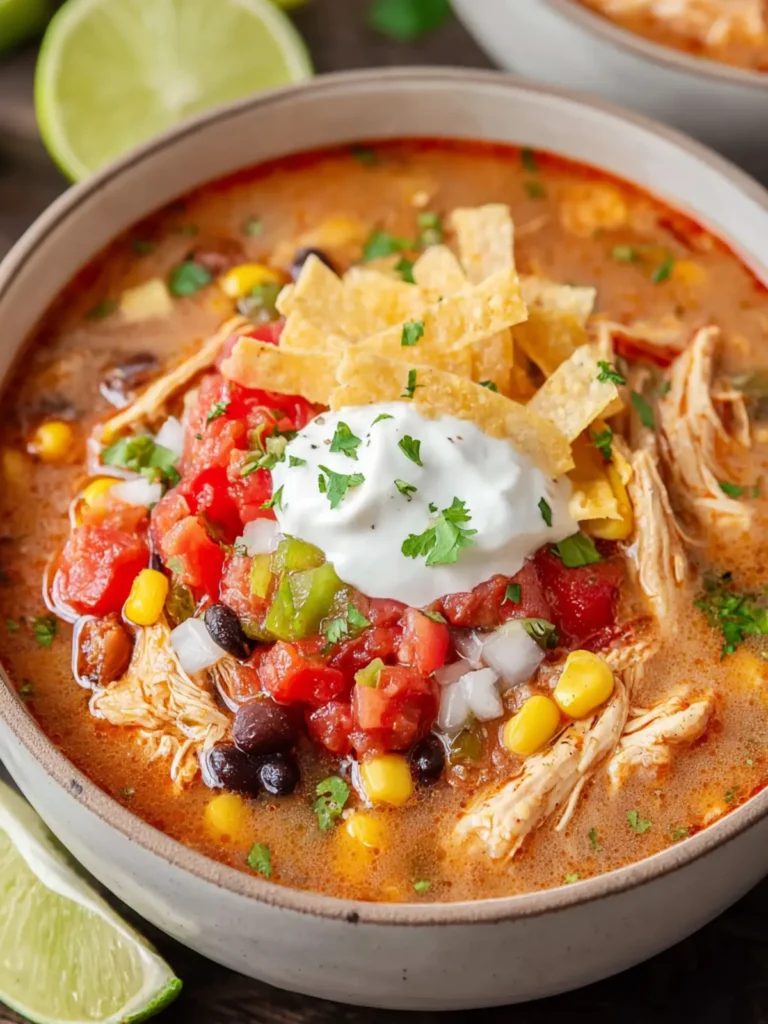 Best Chicken Tortilla Soup Recipe First Image