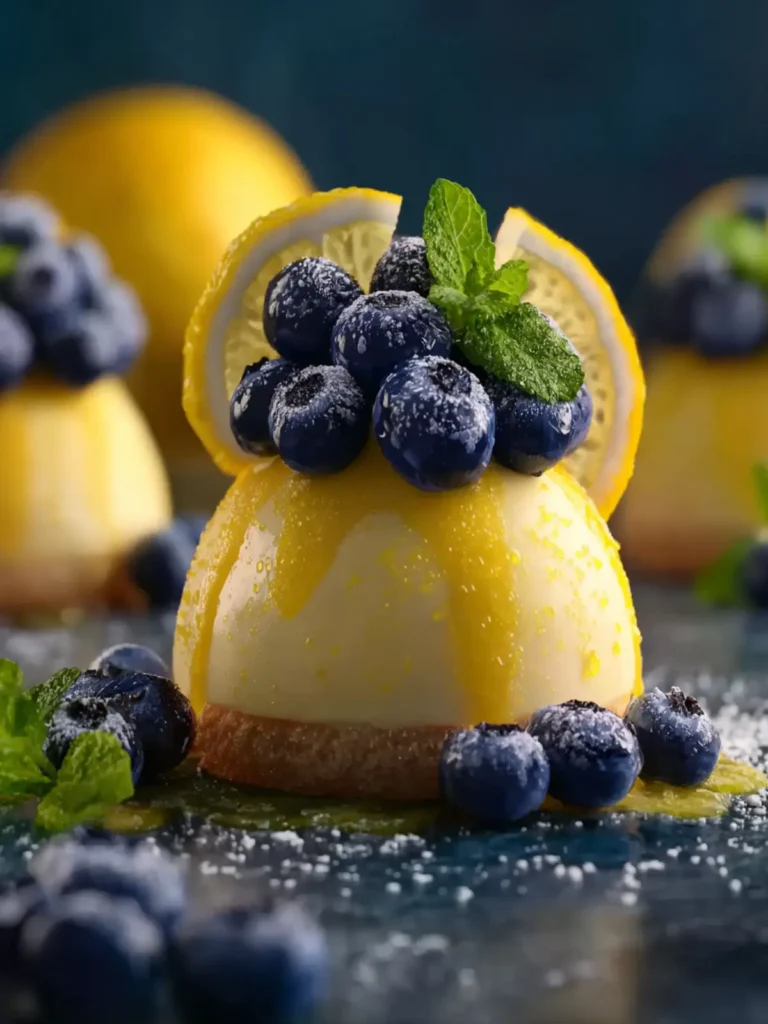Lemon Blueberry Domes First Image