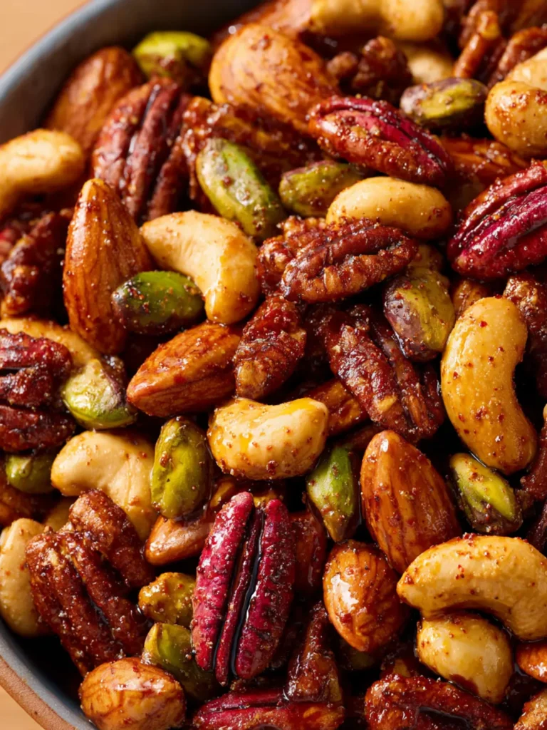 Honey and Aleppo Pepper Spiced Nuts First Image