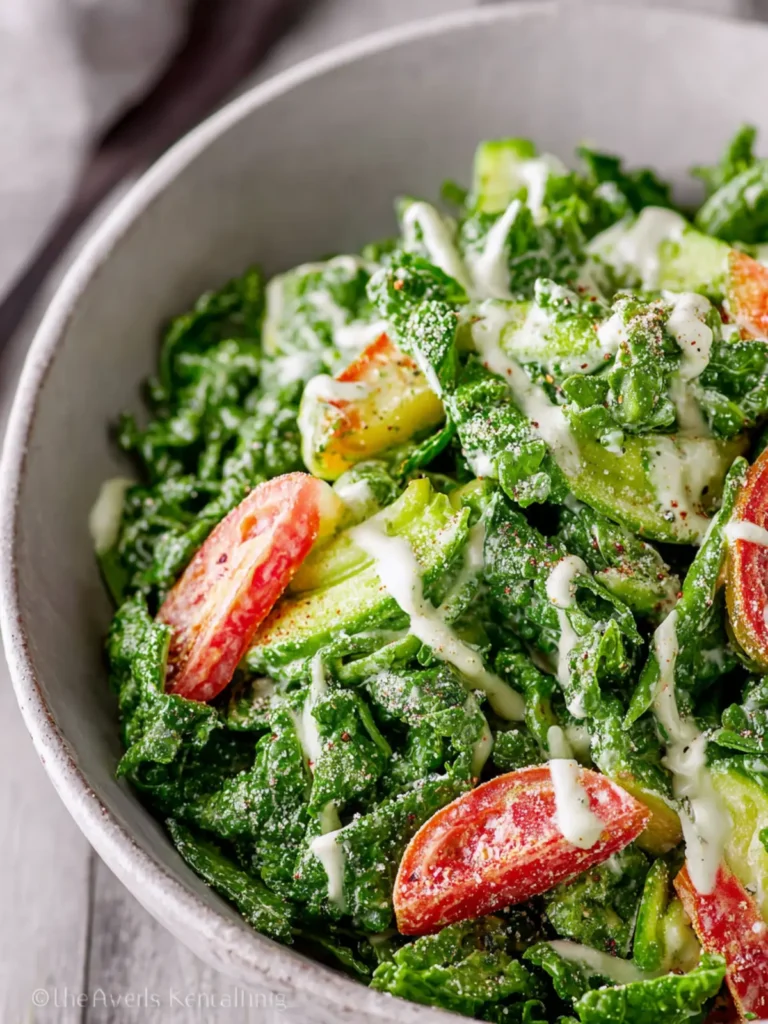 Creamy Kale Tahini Salad First Image