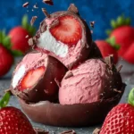 Irresistible Chocolate Strawberry Frozen Yogurt Bites Recipe First Image
