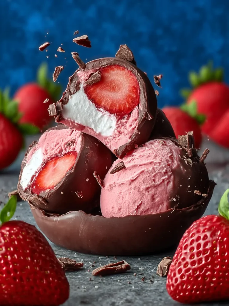 Irresistible Chocolate Strawberry Frozen Yogurt Bites Recipe First Image