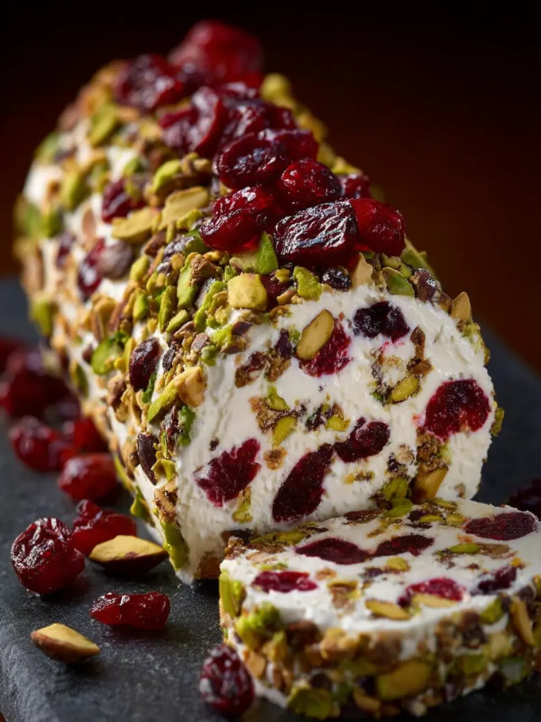 Cranberry Pistachio Cheese Log – Festive Holiday Appetizer First Image