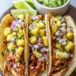 Rotisserie Chicken Tacos with Jalapeño Pineapple Salsa First Image