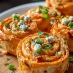 Irresistible Crispy Buffalo Chicken Dip Pinwheels Recipe First Image