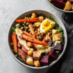 Roasted Root Vegetable Bowls with Tahini Dressing First Image