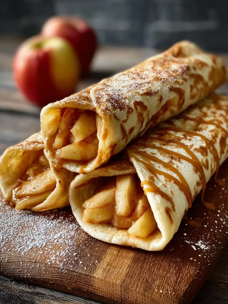 Apple Pie Tortilla Wraps with Brown Sugar Butter First Image