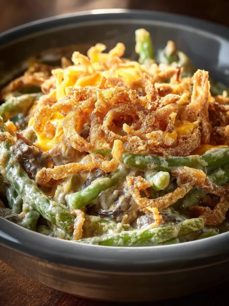 Delicious Easy Crock Pot Green Bean Casserole Recipe! First Image