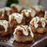 Stuffed Mushrooms With a Creamy Cheese Sauce First Image