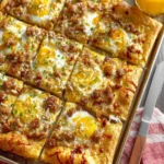 Sausage and Cheese Sheet-Pan Breakfast Pizza First Image