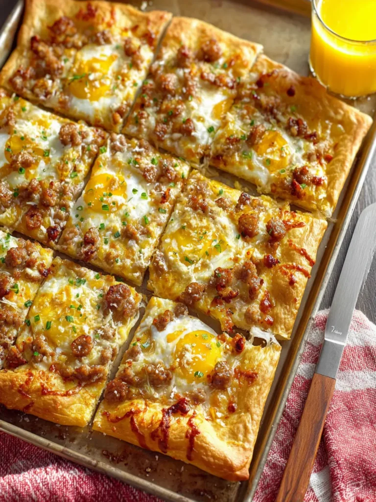 Sausage and Cheese Sheet-Pan Breakfast Pizza First Image