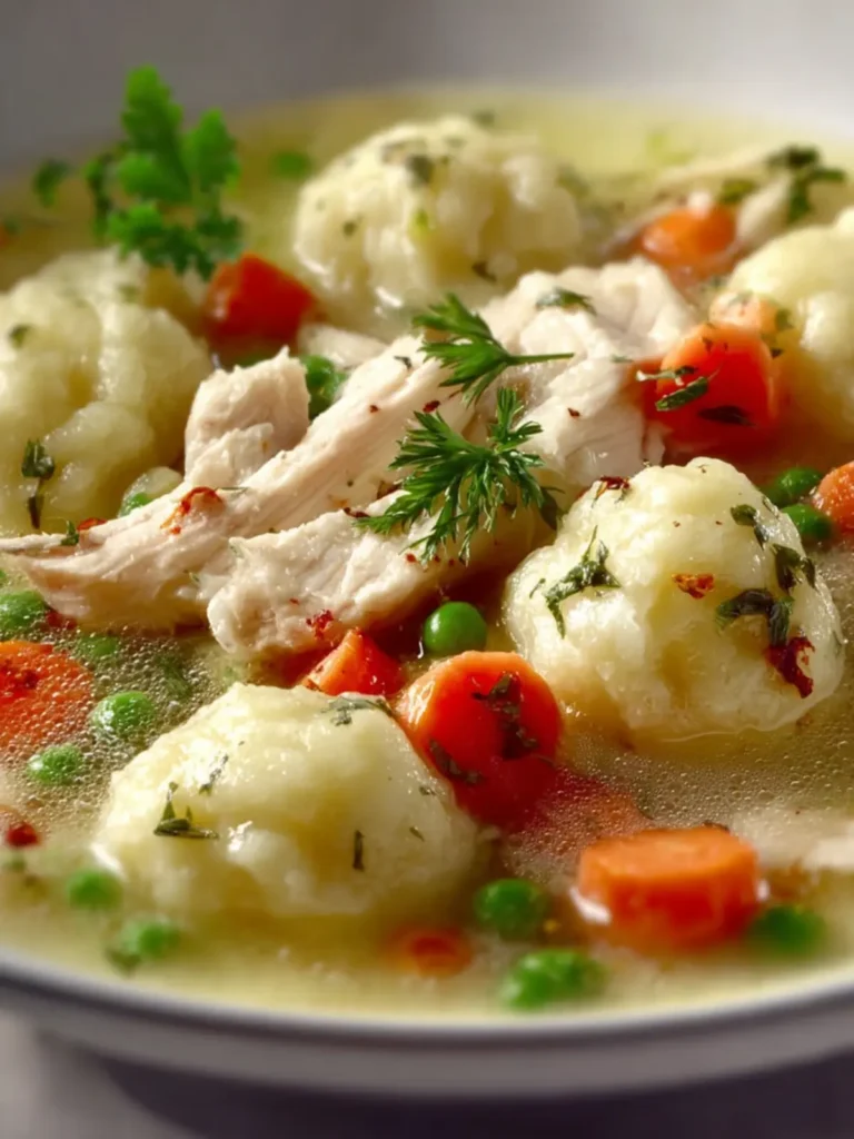 Perfect Chicken And Dumplings With Vegetables First Image