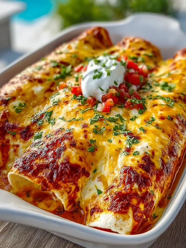 Cheesy Chicken Enchiladas First Image