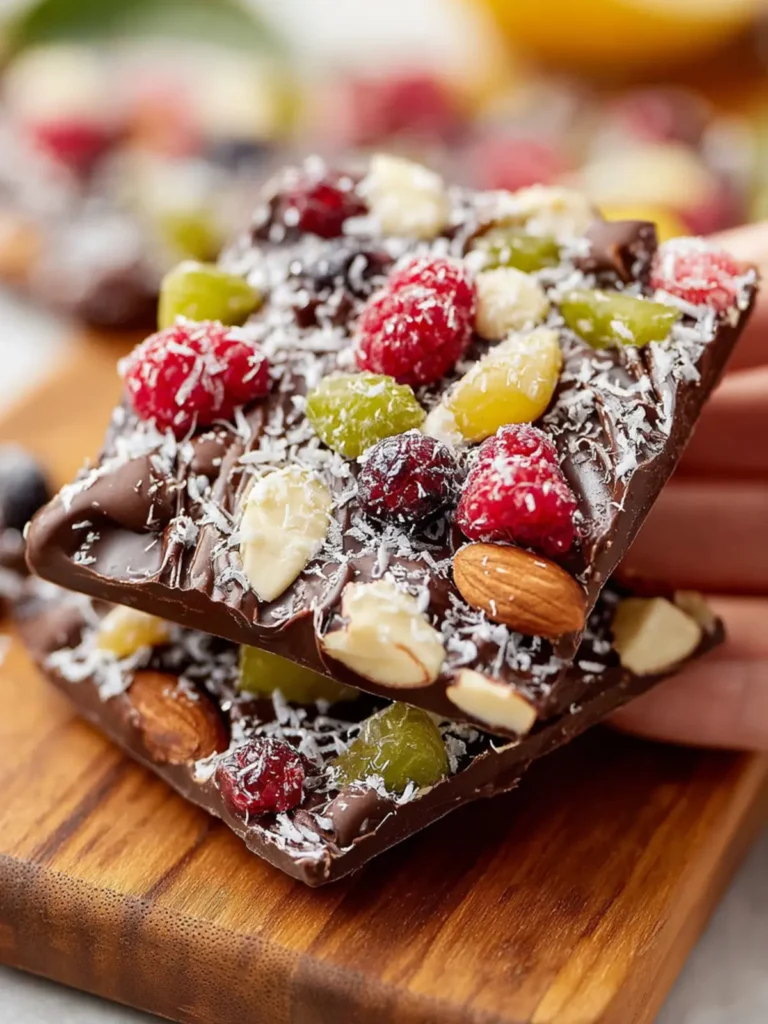 Easy Chocolate Bark Recipe First Image