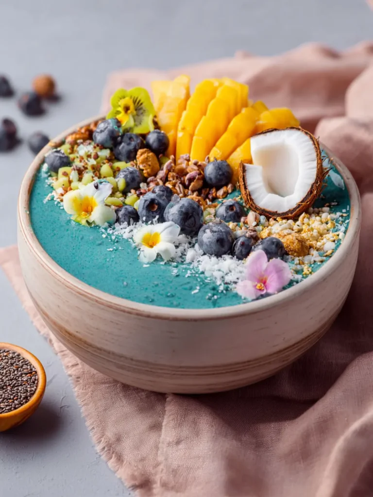 Tropical Blue Spirulina Smoothie Bowl First Image