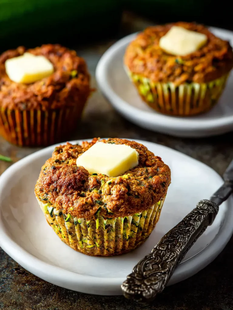 Flourless Keto Zucchini Muffins First Image