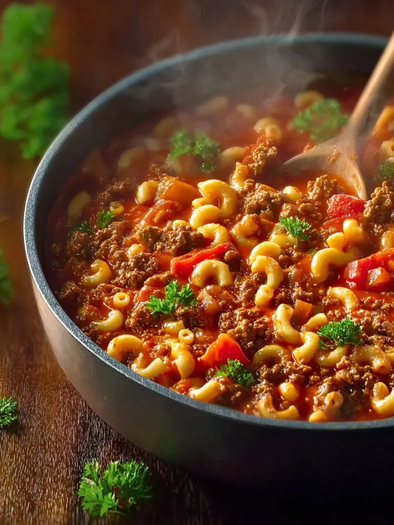 Comforting Ground Beef Goulash First Image