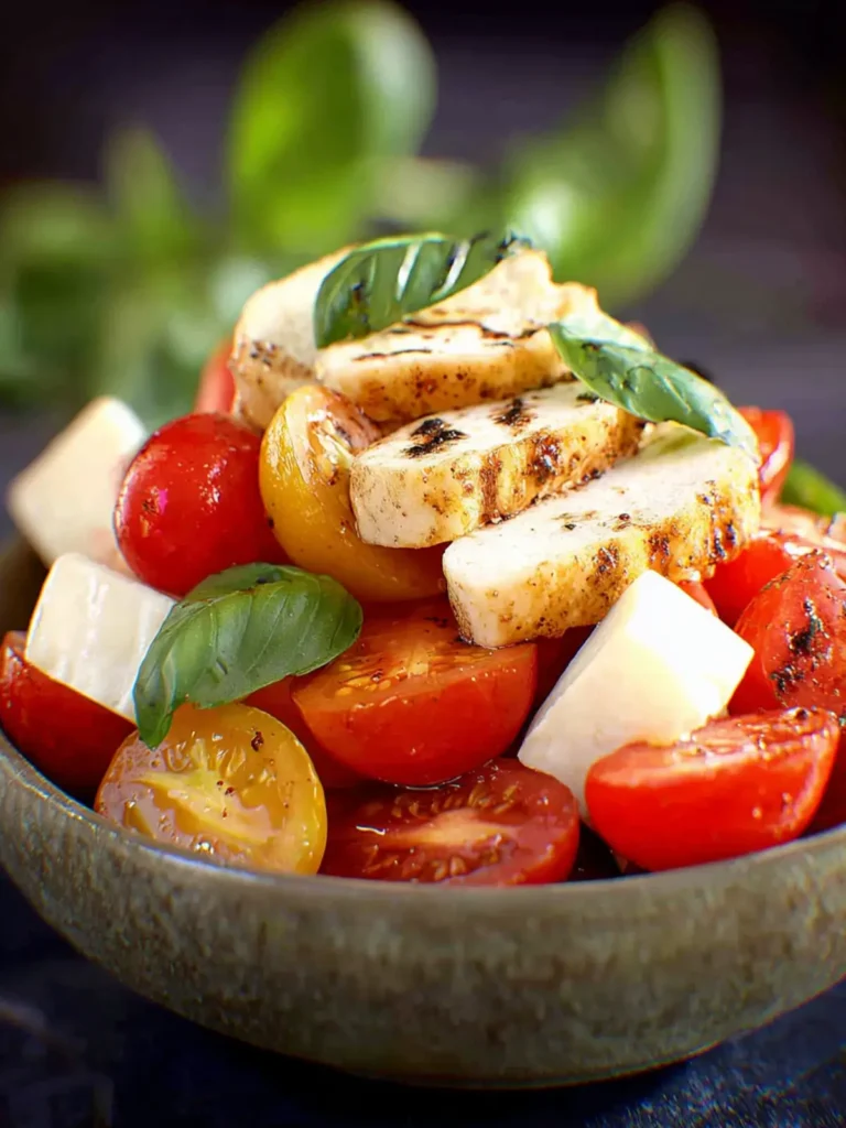 Caprese Chicken Salad For One First Image