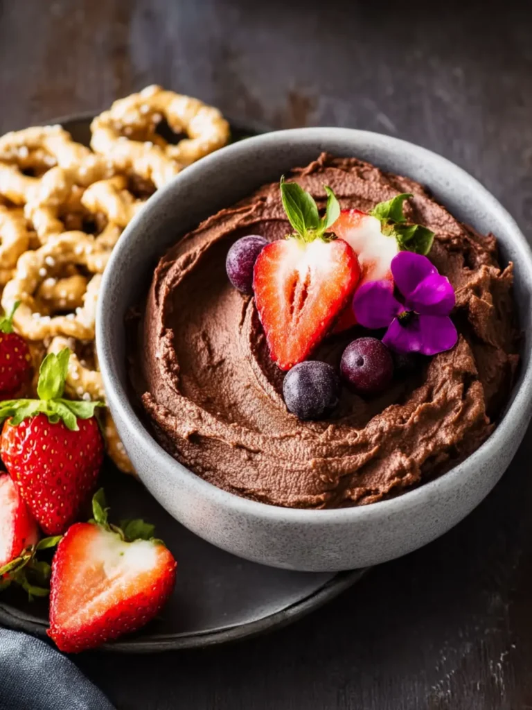 Easy Chocolate Hummus First Image