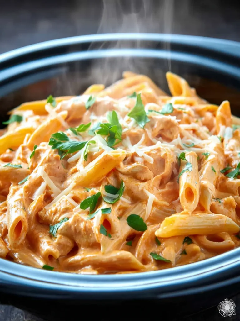 Crock Pot Buffalo Chicken Pasta First Image