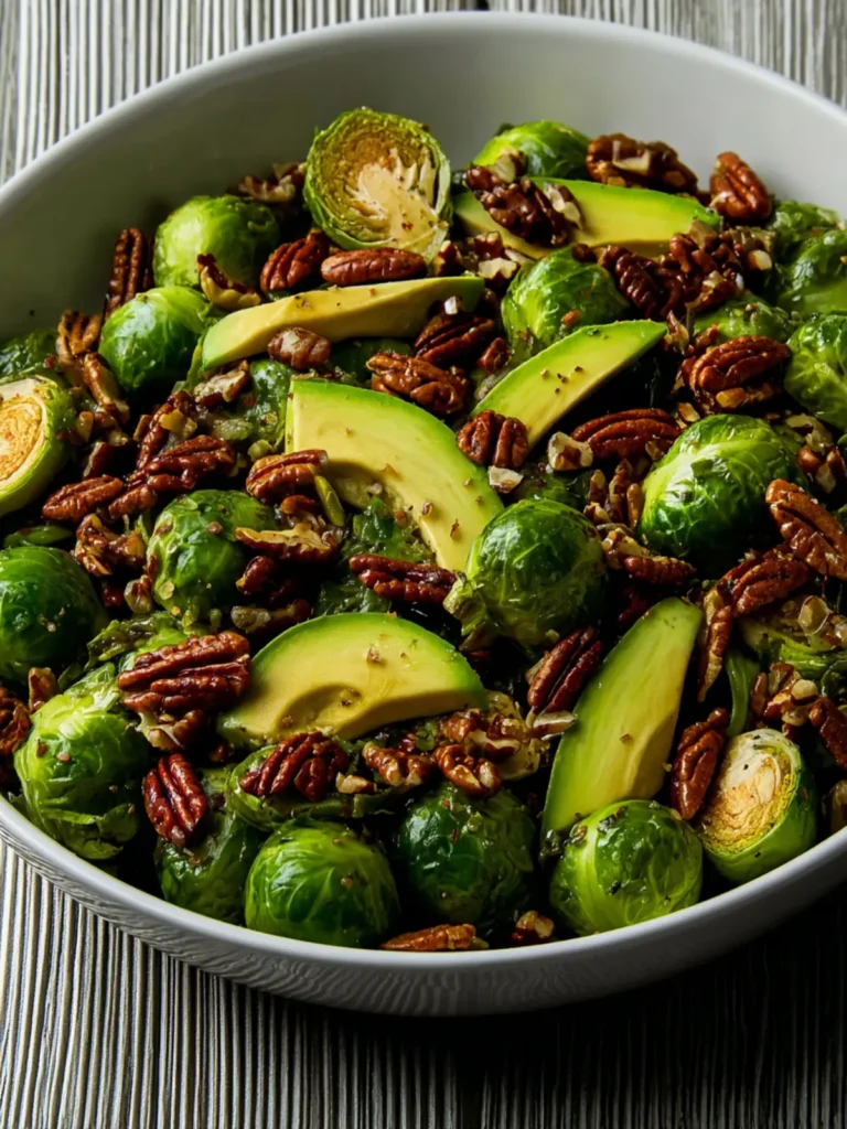 Brussels Sprouts with Avocados and Pecans First Image