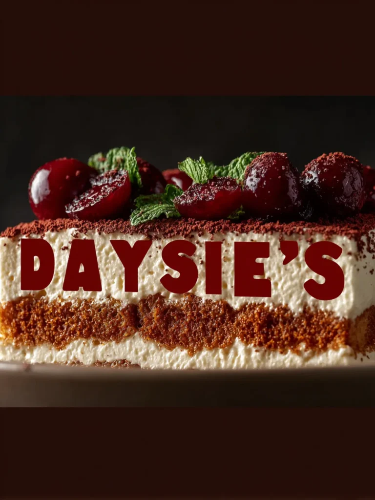 Cherry Amaretto Tiramisu Recipe First Image