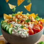Delicious High Protein Cottage Cheese Chicken Taco Bowl First Image