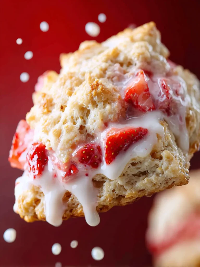 Easy Strawberry Cream Scone Recipe First Image