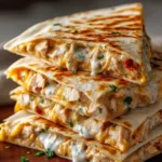 High Protein Chicken Ranch Quesadilla – Crispy & Low Carb! First Image