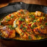 Texas Roadhouse Style Garlic Butter Chicken Skillet First Image