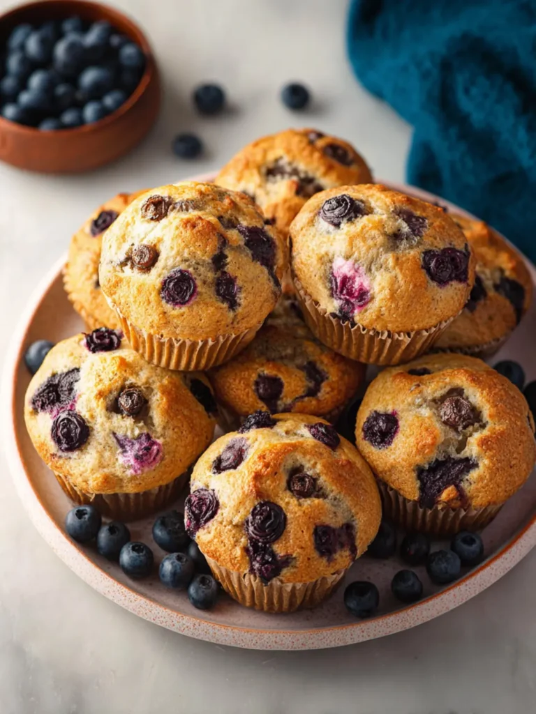Blueberry Cottage Cheese Muffins First Image